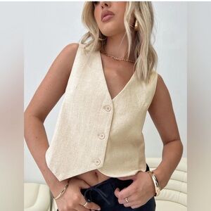 Princess Polly cream vest